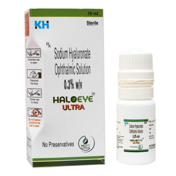 HALOEYE ULTRA<br><br> Sodium Hyaluronate Ophthalmic Solution 0.3 % W/V - Image 2