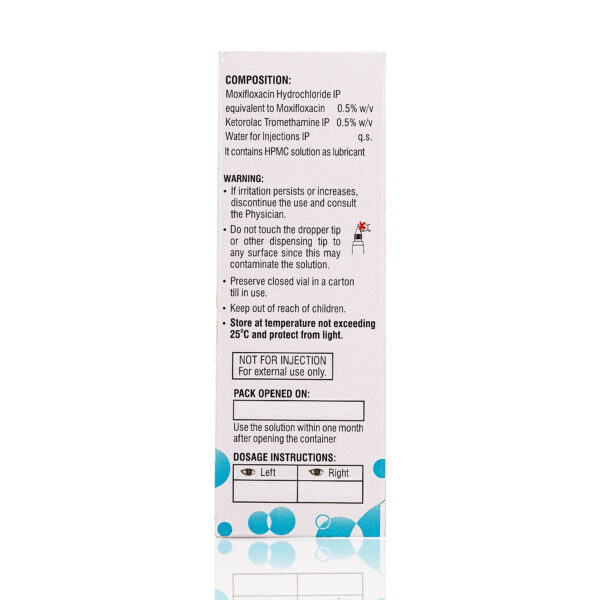 MOXIEYE K<br><br> Moxifloxacin & Ketorolac Tromethamine Ophthalmic Solution - Image 4