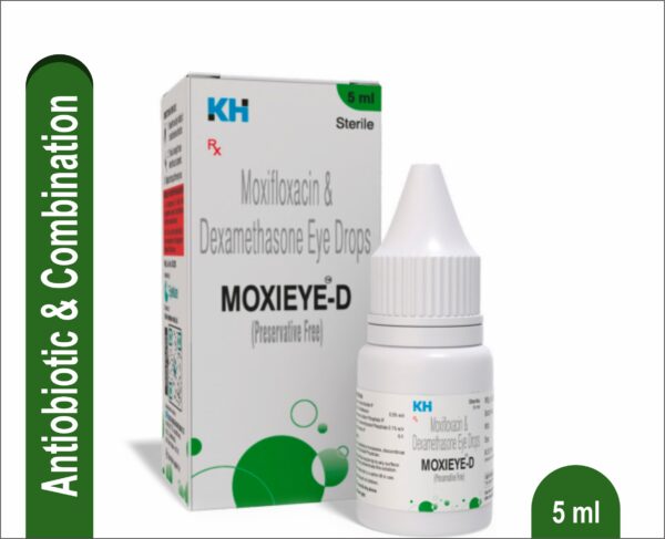 MOXIEYE-D<br><br> Moxifloxacin & Dexamethasone Eye Drops