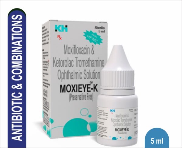 MOXIEYE K<br><br> Moxifloxacin & Ketorolac Tromethamine Ophthalmic Solution