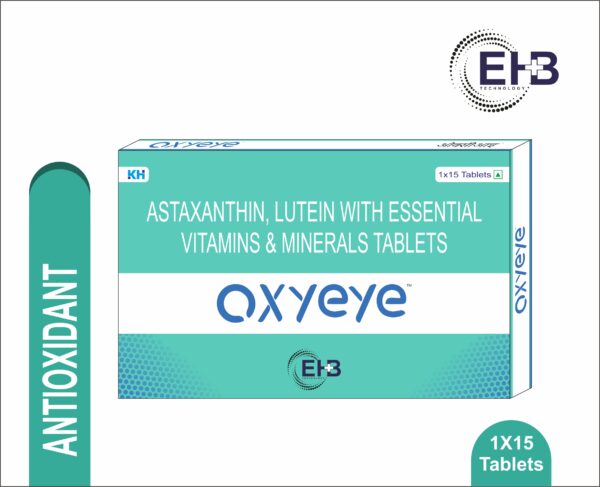 Oxyeye Tablet<br><br>Astaxanthin, Lutein with essential Viatamins & Minerals Tablet