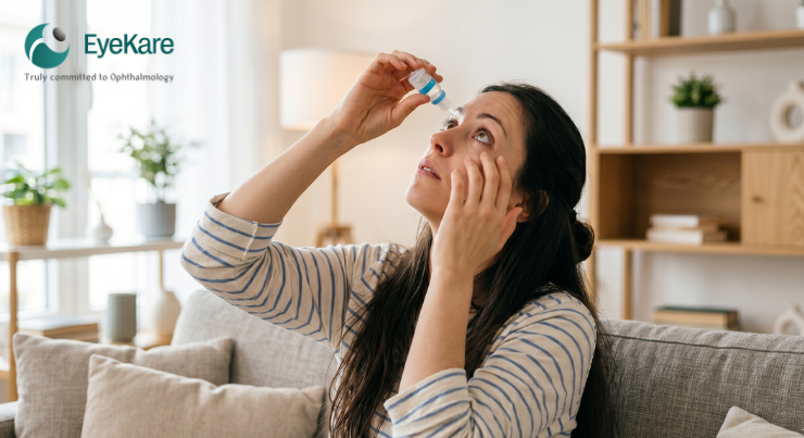 Preservative free eye drops