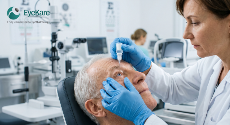 Lubricating eye drops