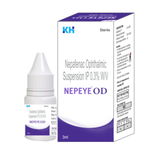NEPEYE OD<br><br> Nepafenac Ophthalmic Suspension